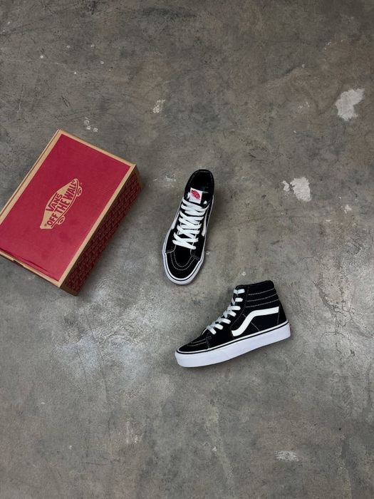 Кеды Vans  SK8-Hi black/white