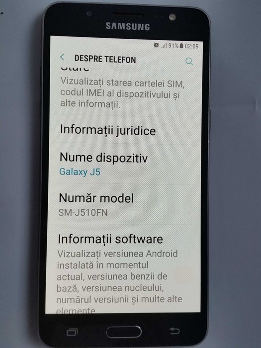 telefon Samsung Galaxy J5 v6 (16 GB; 2 GB ram)