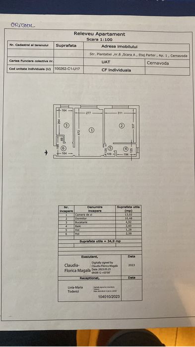 Apartament 2 camere incalzire parter