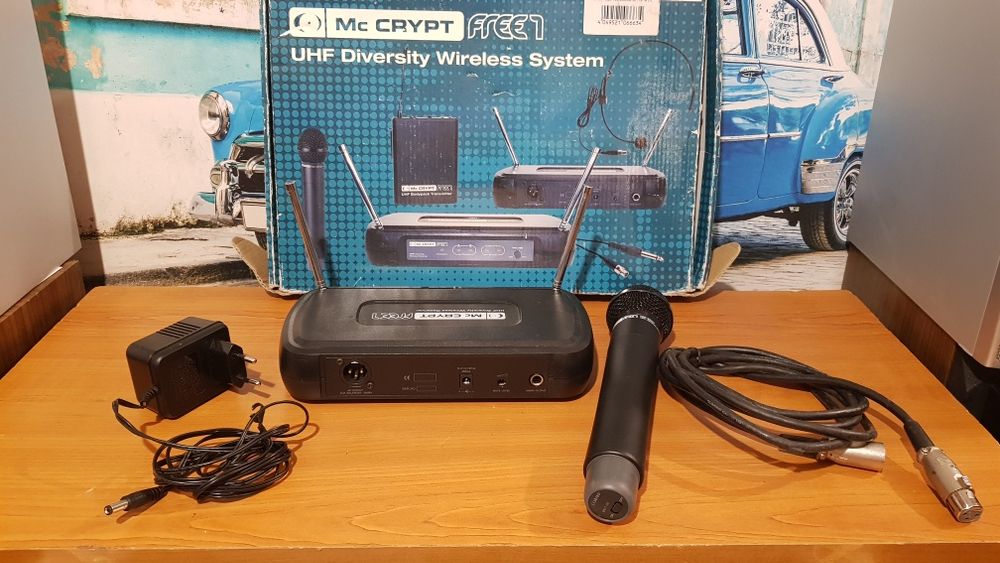 Microfon wireless - fara fir Mc Crypt Free 1 - ca Shure AKG Sennheiser