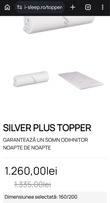 Topper saltea ISleep