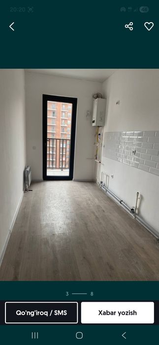 1 хонали квартира. Новастройка. Кадешева бозор ёнида. Golden haus уйи