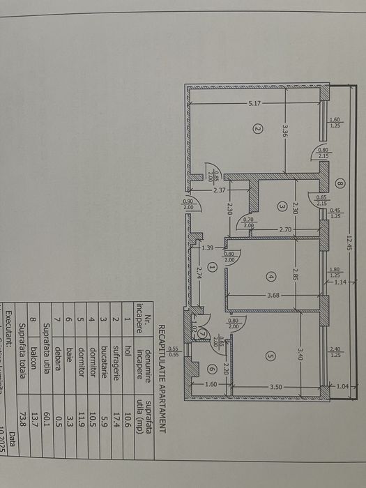 Apartament 3 camere DECOMANDAT - zona OMV VEST