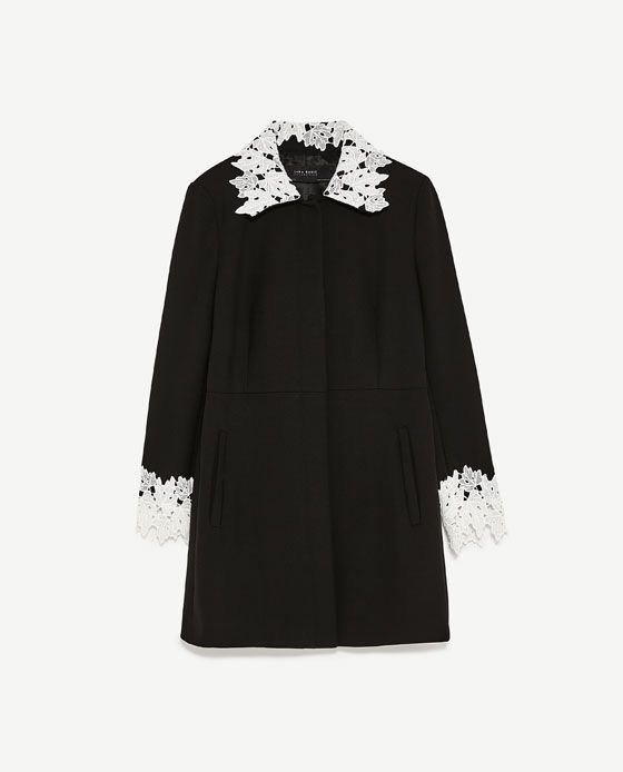 ZARA блейзер/връхно с дантела