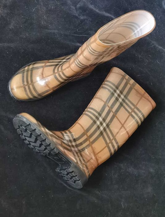 Cizme ploaie silicon all seasons made in Italy Burberry April Showers