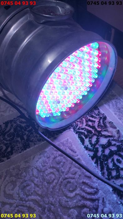 proiector stroboscop la 220v cu leduri carcasa metalica cu proba