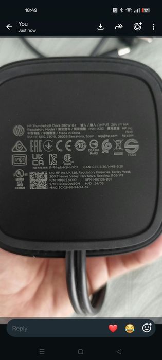 Docking station hp g4