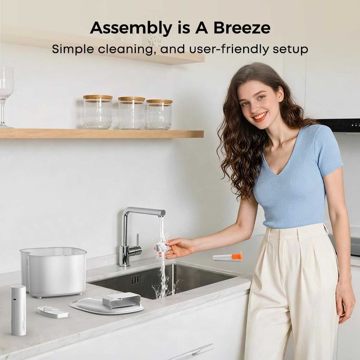 Безжичен котешки фонтан, за котки 2.6L, капацитет на батерията 3000mAh