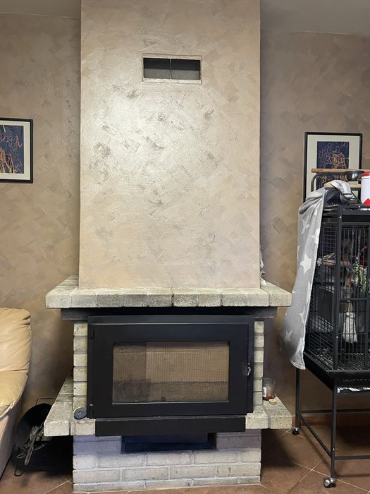 Камина за вграждане с въздушна риза Елин Пелинска