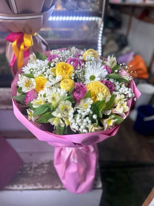 pionavidniy roza buket bables atirgul kelin gul