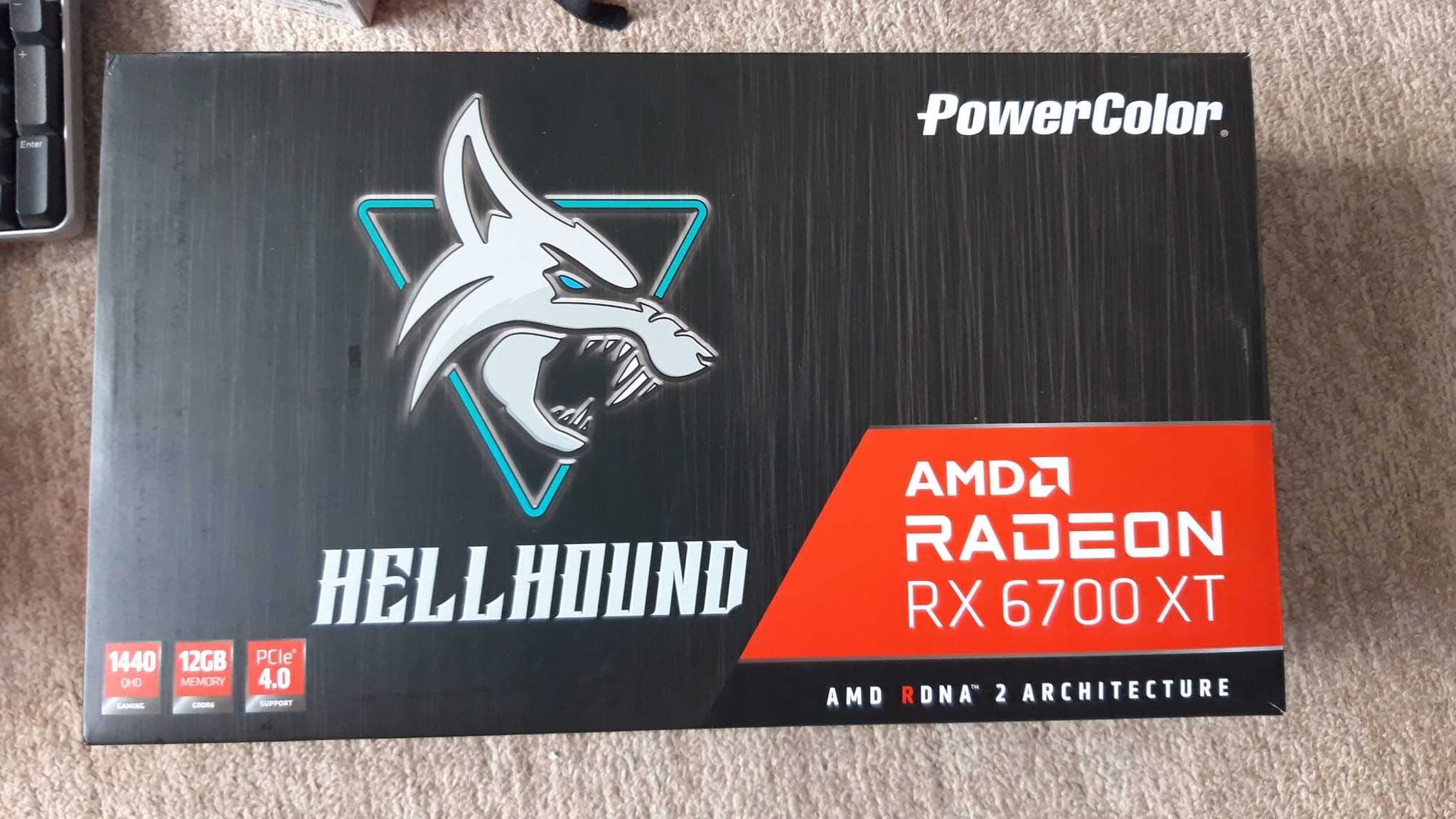Placa Video POWERCOLOR Radeon RX 6700 XT Hellhound 12GB GDDR6 192-bit ...