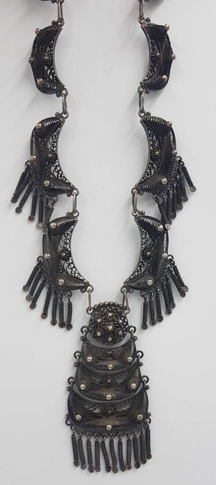 Splendid colier antic/podoaba veche orientala din argint