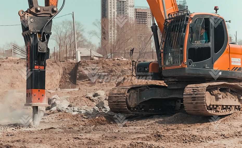 Гидромолот HammerMaster HM 240 на экскаватор