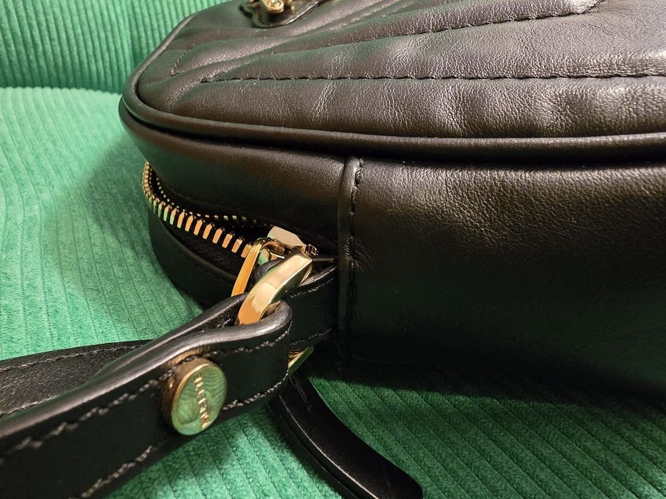 Geanta Musette piele neagra