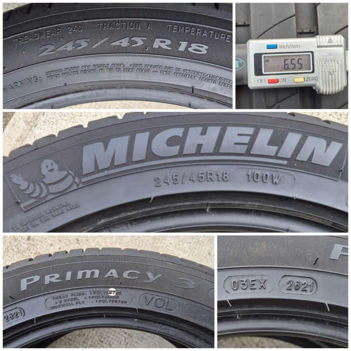 O bucată 245/45 R18 vară - una Pirelli Continental Michelin