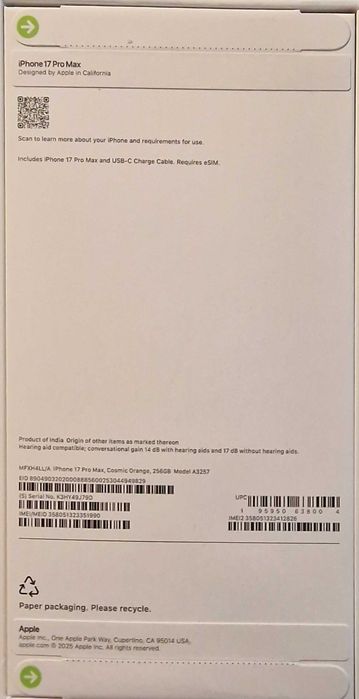 Iphone 17 Pro Max orange