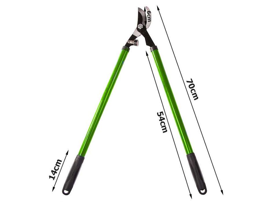 Градинска ножица за рязане на клони, с дълги дръжки, издръжливо острие