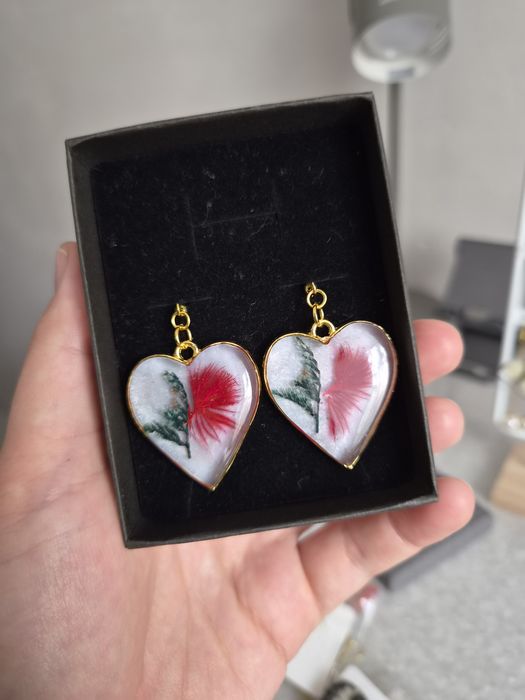 Серьги из эпоксидной смолы