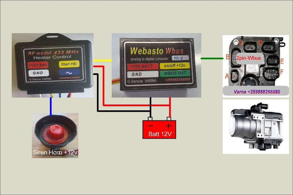W-BUS за Вебасто печка