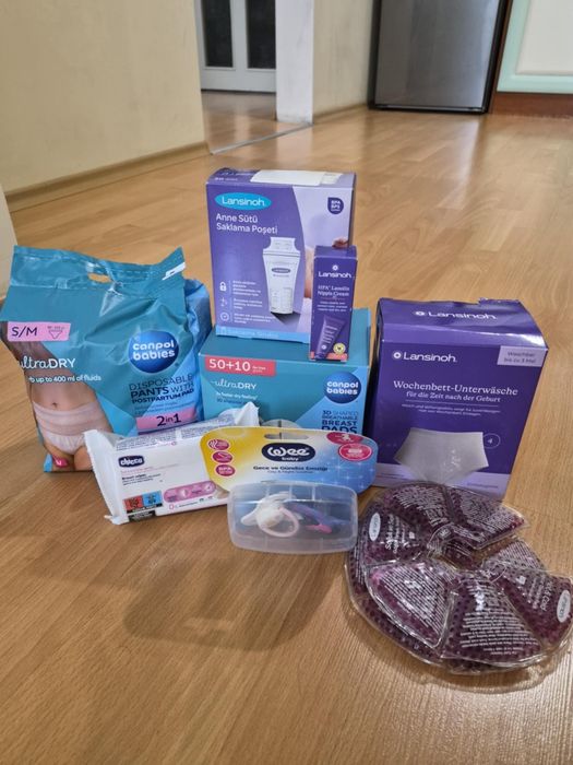 Lansinoh, Canpol, следродилно бельо, подплънки за кърмачки