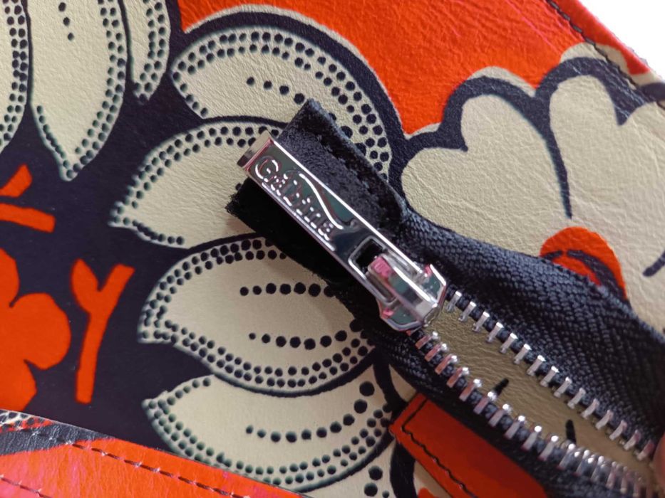 червено и черно ест. кожа чанта на Габина