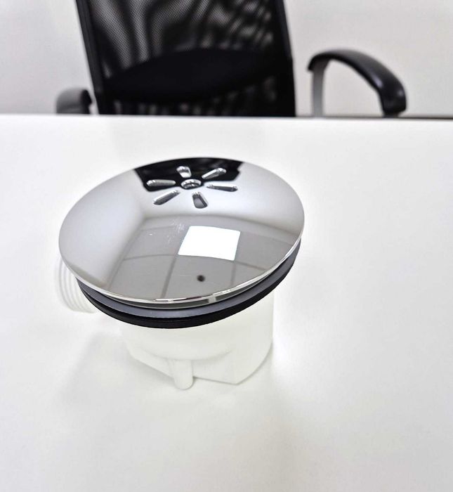 Vand sifon cada dus, Viega, 90x40/50mm, H=80mm, capac cromat D.120mm