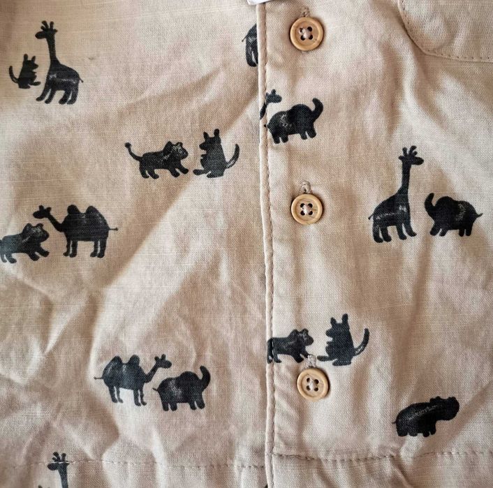 Комплект риза и къси панталони H&M за бебе