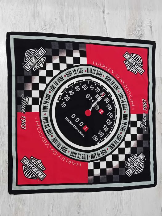 Eșarfă/Fular Gianni Versace silk- Eșarfă rară Harley Davidson Biker 21