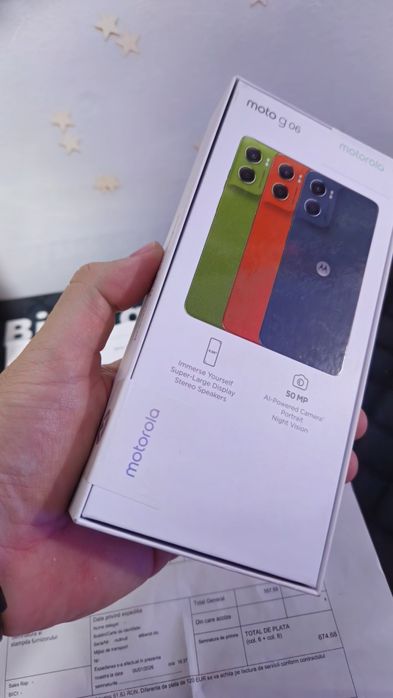 Motorola G06 256GB 4+4GB Ram Duos.Preṭ fix Sigilat
