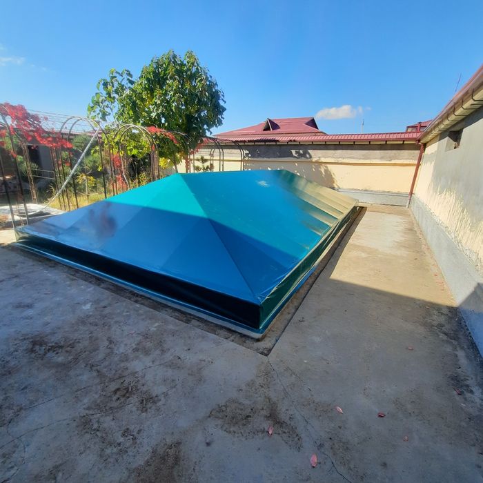 Бассейн бассен банер тент навес сварка bassen baner tent  установка ки