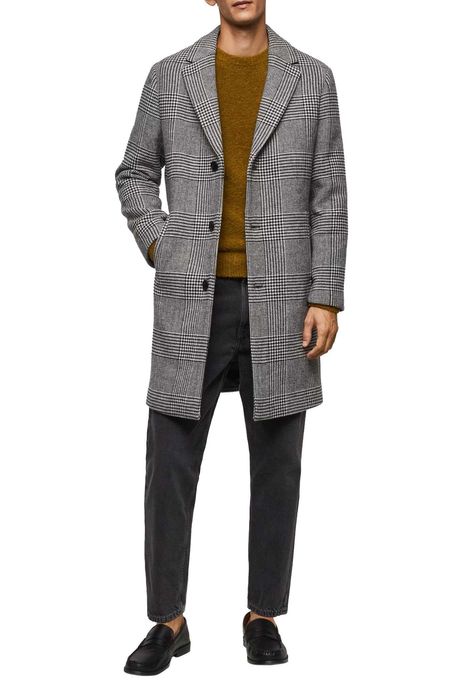 СРОЧНО! НИЖЕ СВОЕЙ ЦЕНЫ! мужское пальто в клетку новое размер S