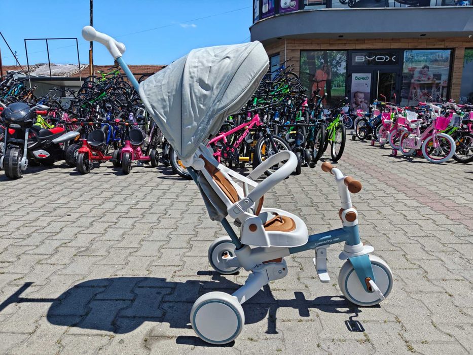 BYOX Детска триколка COMPACTO 4в1 син