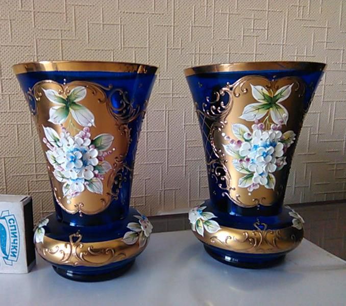 Сапфировые вазочки лепка