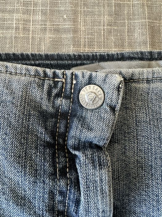 Пола ластична дънкена Versace