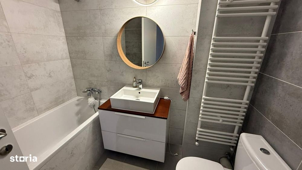 2 camere pe lac 77mp complet mobilat parcare subterana si boxa inclusa