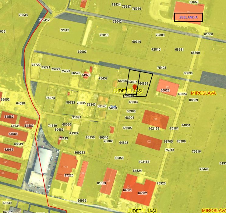 Teren intravilan 2127 mp – Miroslava, Skoda/Zeelandia/Turbolider/Metro