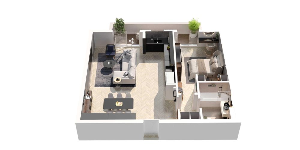 Apartament 2 camere nou in Tractorul