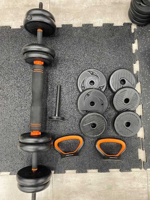 Gantel 6v1. Universal nabor. Гантел 6в1. Штанга+Гира. Dastavka bor