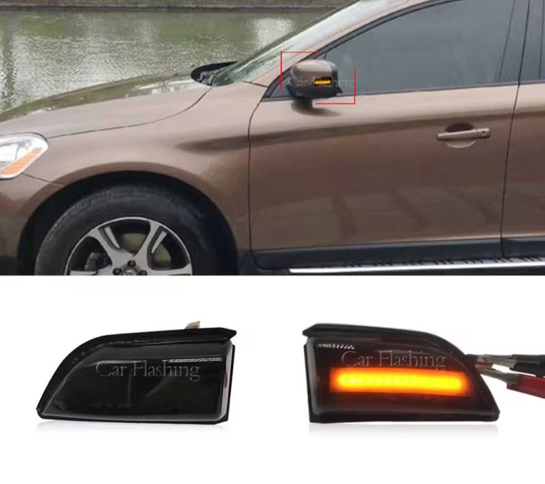 Динамични бягащи мигачи за огледалата за Volvo XC60 Волво ХЦ60