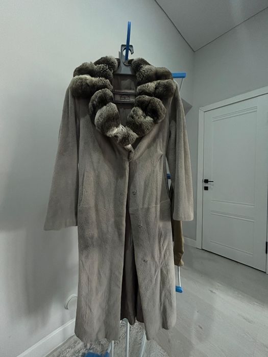 Шуба норковая с шиншиллой