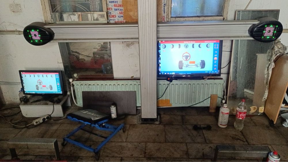 Стенд за реглаж преден и заден мост + 4 колонен подемник