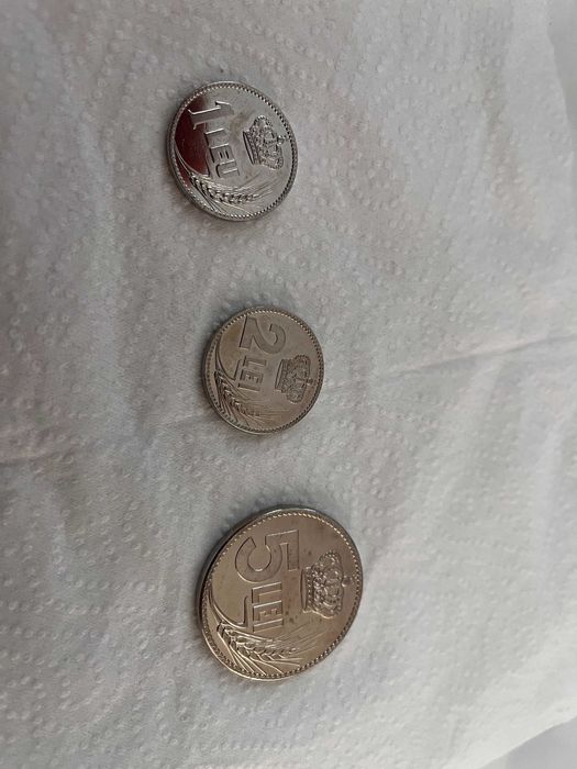 1 leu 2 lei  5 lei 1922 probe monetare r e p l i ci