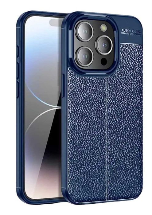 Husa Premium Antisoc model PIELE pentru iPhone 15 , 15 Pro Max