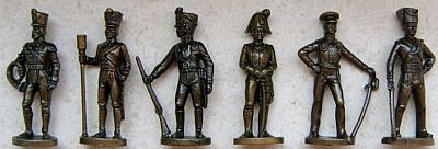 Колекция от метални фигурки на войници от шок. яйце Киндер Сюрприз KI