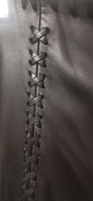 Escada брюки кожаные