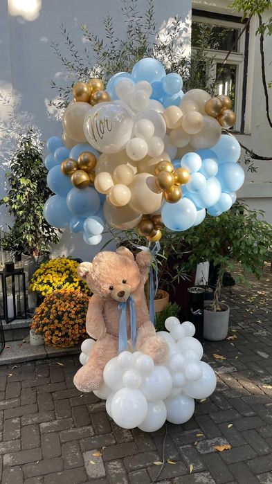Ursulețul zburător din baloane pentru Zile de nastere Nunuti Botezuri