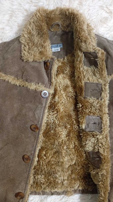 Детска шуба от естествена кожа 122 размер
