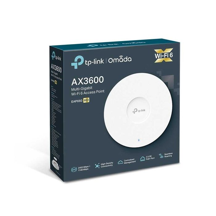 TP-Link Omada EAP660 HD / AX3600 Потолочная точка доступа///
