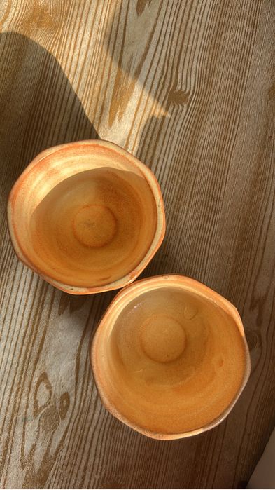 2 соусницы глинянные, очень уютные