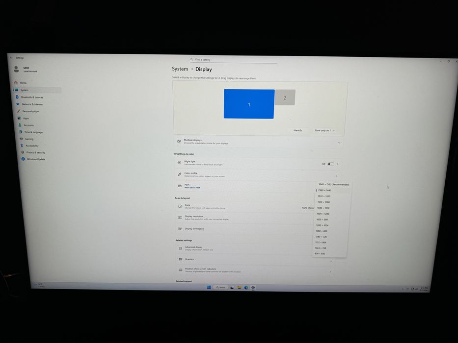Monitor Alienware 360hz/180Hz Dual Resolution
